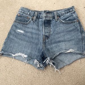 Levi’s Distressed Denim Shorts